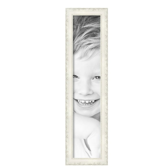 ArtToFrames 6" x 29" Classic White Picture Frame, 6x29 inch White Wood Poster Frame (WOM-5004), Pack
