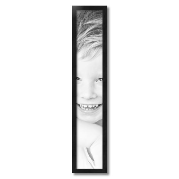 ArtToFrames 6" x 34" Black Picture Frame, 6x34 inch Black Wood Poster Frame (WOM-5141)