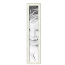 ArtToFrames 6" x 34" Classic White Picture Frame, 6x34 inch White Wood Poster Frame (WOM-5004), Pack
