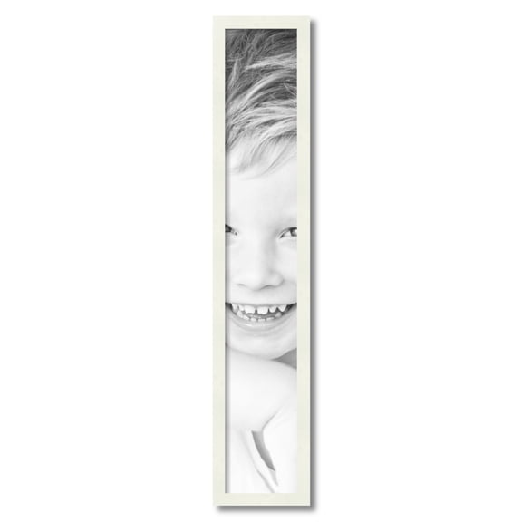 ArtToFrames 6" x 36" White Picture Frame, 6x36 inch White Wood Poster Frame (WOM-5138)