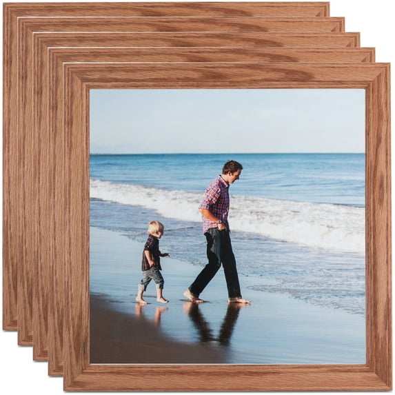 ArtToFrames 6" x 37" Honey Picture Frame, 6x37 inch Brown Wood Poster Frame (WOM-4085), 5 Pack