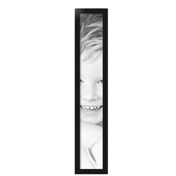 ArtToFrames 6" x 38" Black Steel Picture Frame, 6x38 inch Black MDF Poster Frame (WOM-4639), Pack