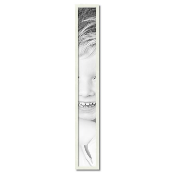 ArtToFrames 6" x 50" White Picture Frame, 6x50 inch White Wood Poster Frame (WOM-5138)