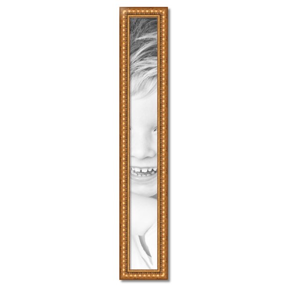 ArtToFrames 6" x 51" Gold Picture Frame, 6x51 inch Gold Wood Poster Frame (WOM-4293)