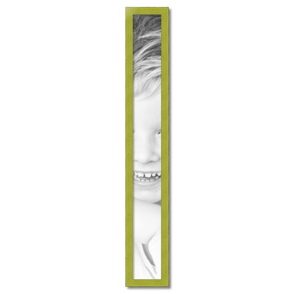 ArtToFrames 6" x 52" Modern Green Picture Frame, 6x52 inch Green Wood Poster Frame (WOM-4589)