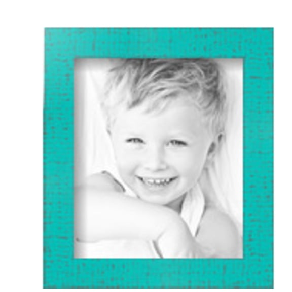 ArtToFrames 6" x 7" Aqua Picture Frame, 6x7 inch Green Wood Poster Frame (WOM-5186),  Pack