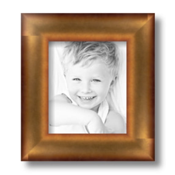 ArtToFrames 6" x 7" Gold Leaf Picture Frame, 6x7 inch Gold Wood Poster Frame (WOM-4947)