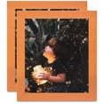 thumbnail image 1 of ArtToFrames 6" x 7" Orange Picture Frame, 6x7 inch Red Wood Poster Frame (WOM-4607), 2 Pack, 1 of 7