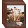 thumbnail image 1 of ArtToFrames 6" x 7" Walnut Picture Frame, 6x7 inch Brown Wood Poster Frame (WOM-4096), 4 Pack, 1 of 8