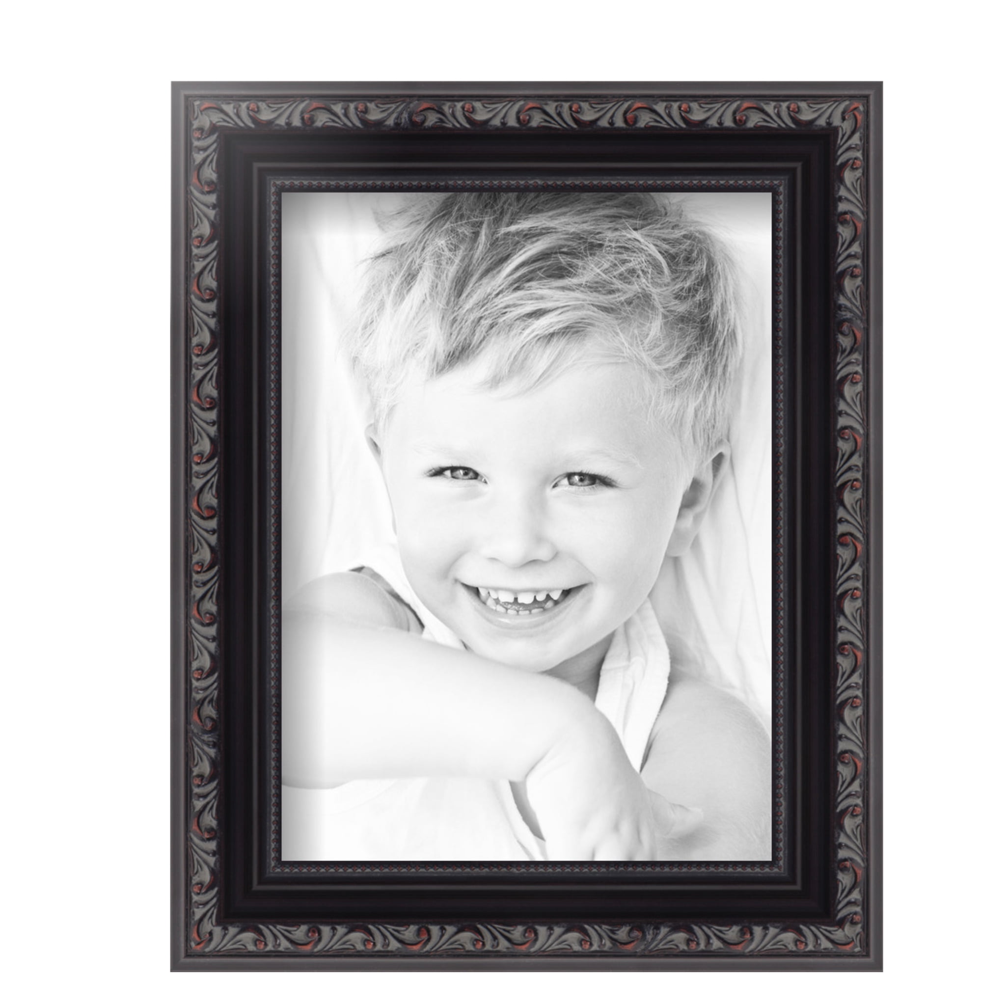 ArtToFrames 6" x 8" Black Picture Frame, 6x8 inch Black Wood Poster ...