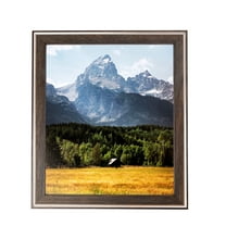 ArtToFrames 6" x 8" Contrast Grey Picture Frame, 6x8 inch Gray Wood Poster Frame (WOM-4930), 1 Pack