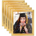 thumbnail image 1 of ArtToFrames 6" x 8" Gold Picture Frame, 6x8 inch Gold Wood Poster Frame (WOM-4159), 5 Pack, 1 of 8