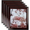 thumbnail image 1 of ArtToFrames 6" x 8" Honors Mahogany with Black Picture Frame, 6x8 inch Brown Wood Poster Frame (WOM-5154), 5 Pack, 1 of 7