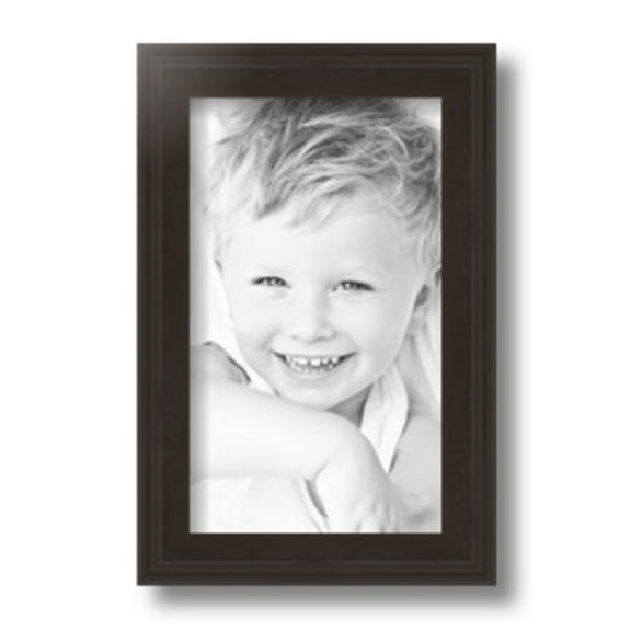ArtToFrames 6x10" Brown Picture Frame, Brown Wood Poster Frame, with Regular Glass and Foam Backing 3/16 inch (FBPL-4886)