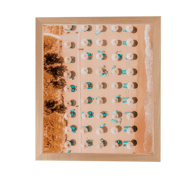 ArtToFrames 6x22" Hard Maple Wood Picture Frame, Brown Wood Poster Frame, with Regular Acrylic and 2 (FBPL-4879)