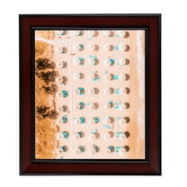 ArtToFrames 6x28" Honors Mahogany Picture Frame, Brown Wood Poster Frame, with Regular Acrylic and 2 (FBPL-5155)