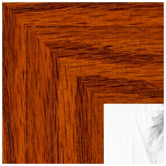 ArtToFrames 6x32 inch Honey Picture Frame, Brown Wood Poster Frame (4104)