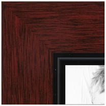 ArtToFrames 6x32 inch Mahogany Picture Frame, Brown Wood Poster Frame (4834)