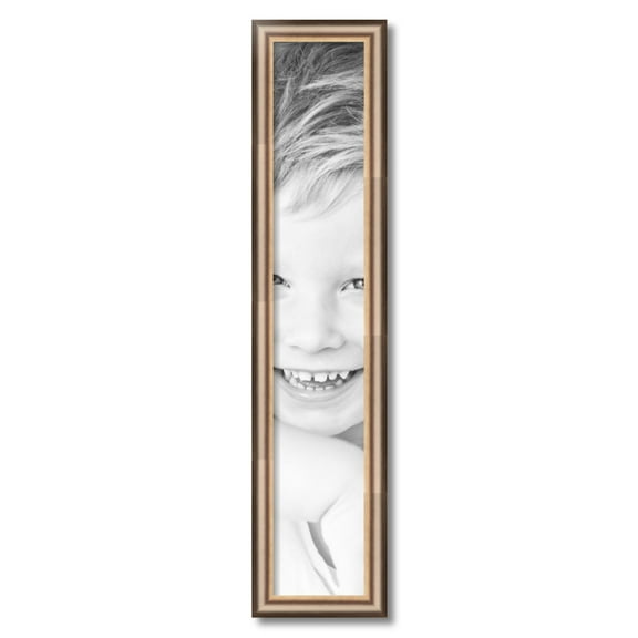 ArtToFrames 6x34" Anique Silver Picture Frame, Silver Wood Poster Frame, with Regular Acrylic and 2 (FBPL-4964)
