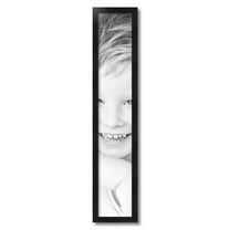 ArtToFrames 6x34" Black Picture Frame, Black Wood Poster Frame, with Regular Acrylic and 2 (FBPL-5141)