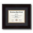 thumbnail image 1 of ArtToFrames 6x8 inch Diploma Frame - Framed in Mahogany and Burgundy with Black and Gold Mats, Comes with Regular Glass and Sawtooth Hanger for Wall Hanging (D-4211-6x8), 1 of 4