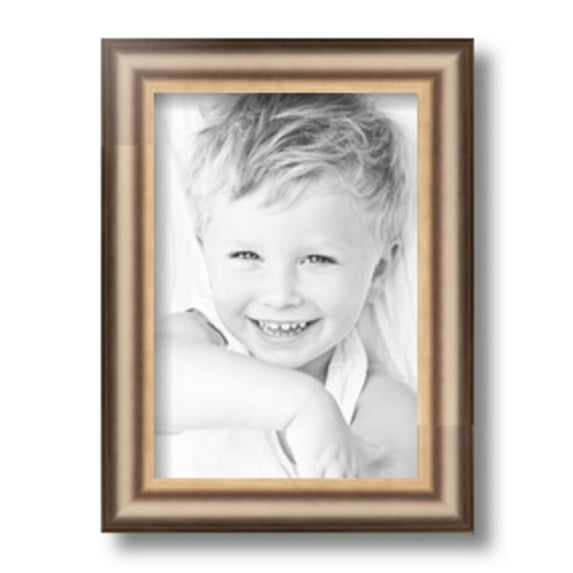 ArtToFrames 7" x 10" Anique Silver Picture Frame, 7x10 inch Silver Wood Poster Frame (WOM-4964)