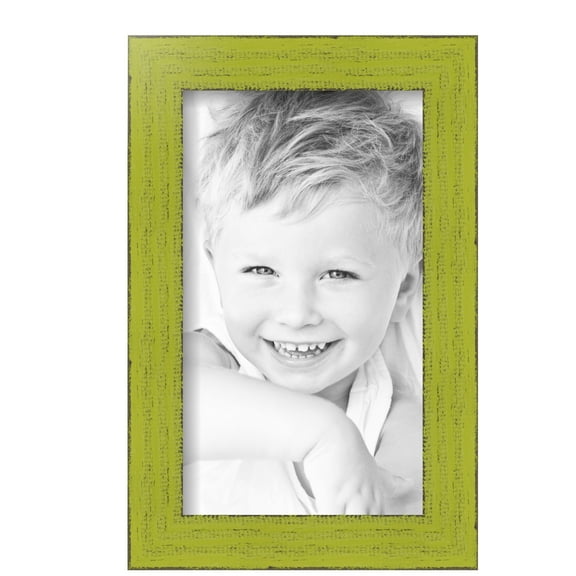 ArtToFrames 7" x 12" Modern Green Picture Frame, 7x12 inch Green Wood Poster Frame (WOM-4589), Pack