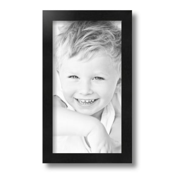 ArtToFrames 7" x 13" Black Picture Frame, 7x13 inch Black Wood Poster Frame (WOM-5139)