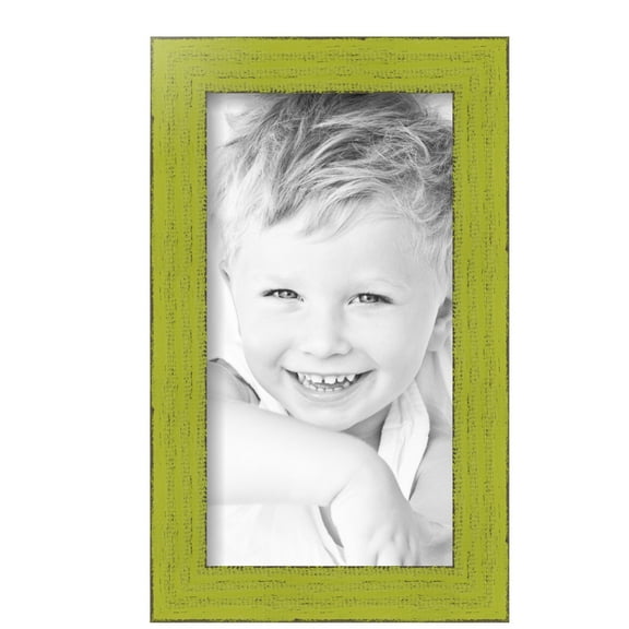 ArtToFrames 7" x 13" Modern Green Picture Frame, 7x13 inch Green Wood Poster Frame (WOM-4589), Pack