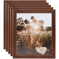thumbnail image 1 of ArtToFrames 7" x 15" Walnut Picture Frame, 7x15 inch Brown Wood Poster Frame (WOM-4096), 5 Pack, 1 of 8