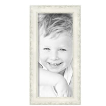 ArtToFrames 7" x 16" Classic White Picture Frame, 7x16 inch White Wood Poster Frame (WOM-5004), Pack