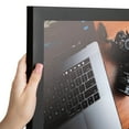 thumbnail image 1 of ArtToFrames 7" x 16" Satin Black Tall Picture Frame, 7x16 inch Black Wood Poster Frame (WOM-1852), 1 of 8