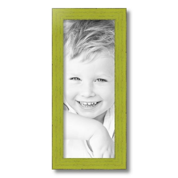 ArtToFrames 7" x 18" Modern Green Picture Frame, 7x18 inch Green Wood Poster Frame (WOM-4589),  Pack