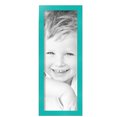 thumbnail image 1 of ArtToFrames 7" x 20" Aqua Picture Frame, 7x20 inch Green Wood Poster Frame (WOM-5186),  Pack, 1 of 3