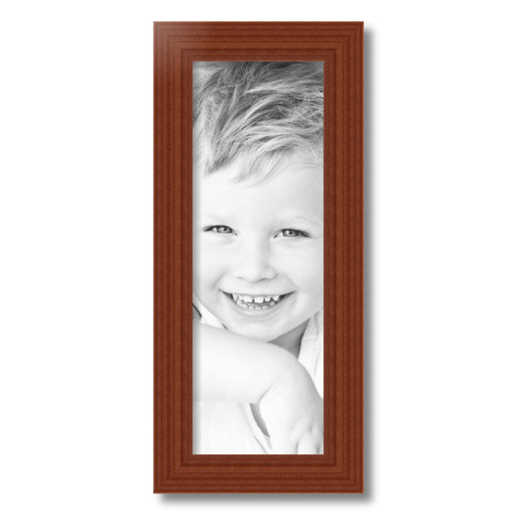 ArtToFrames 7" x 20" Honey Stain Picture Frame, 7x20 inch Brown Wood ...