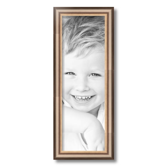 ArtToFrames 7" x 21" Anique Silver Picture Frame, 7x21 inch Silver Wood Poster Frame (WOM-4964)