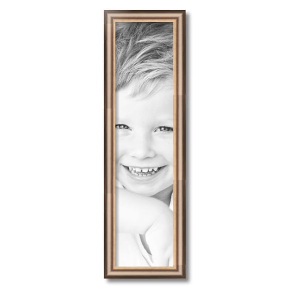 ArtToFrames 7" x 28" Anique Silver Picture Frame, 7x28 inch Silver Wood Poster Frame (WOM-4964)
