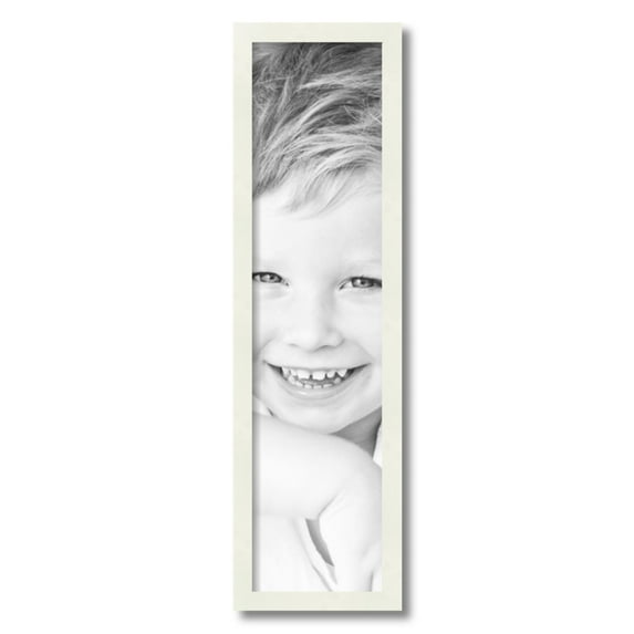 ArtToFrames 7" x 28" White Picture Frame, 7x28 inch White Wood Poster Frame (WOM-5138)