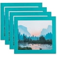 thumbnail image 1 of ArtToFrames 7" x 33" Turquoise Picture Frame, 7x33 inch Blue Wood Poster Frame (WOM-4588), 4 Pack, 1 of 7