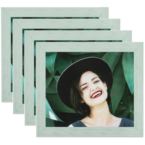ArtToFrames 7" x 36" Sage Picture Frame, 7x36 inch Gray Wood Poster Frame (WOM-4585), 4 Pack