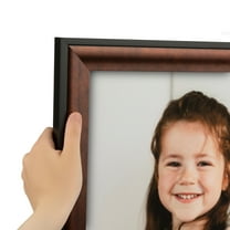 ArtToFrames 7" x 37" Dark Cherry With Black Picture Frame, 7x37 inch Red Wood Poster Frame (WOM-4900),  Pack