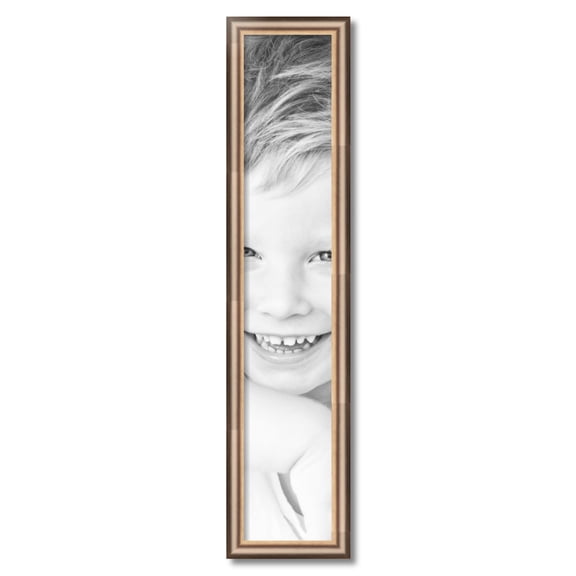 ArtToFrames 7" x 38" Anique Silver Picture Frame, 7x38 inch Silver Wood Poster Frame (WOM-4964)