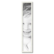 ArtToFrames 7" x 38" White Picture Frame, 7x38 inch White Wood Poster Frame (WOM-5140)