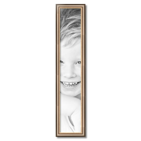 ArtToFrames 7" x 39" Anique Silver Picture Frame, 7x39 inch Silver Wood Poster Frame (WOM-4964)