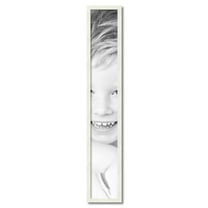 ArtToFrames 7" x 46" White Picture Frame, 7x46 inch White Wood Poster Frame (WOM-5140)