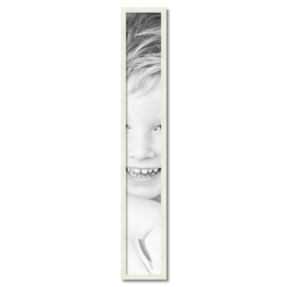ArtToFrames 7" x 49" White Picture Frame, 7x49 inch White Wood Poster Frame (WOM-5140)