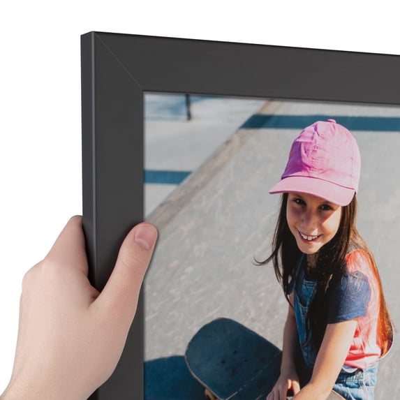 ArtToFrames 7" x 7" Cloudy Gray Picture Frame, 7x7 inch Gray MDF Poster Frame (WOM-5358), Pack