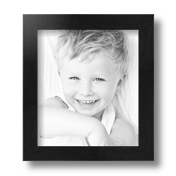 ArtToFrames 7" x 8" Black Picture Frame, 7x8 inch Black Wood Poster Frame (WOM-5141)