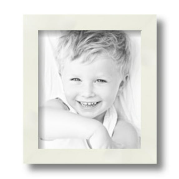 ArtToFrames 7" x 8" White Picture Frame, 7x8 inch White Wood Poster Frame (WOM-5140)
