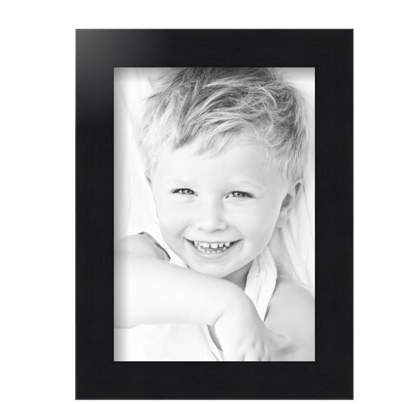 ArtToFrames 7x10 inch Black Steel Picture Frame, Black MDF Poster Frame (4639)